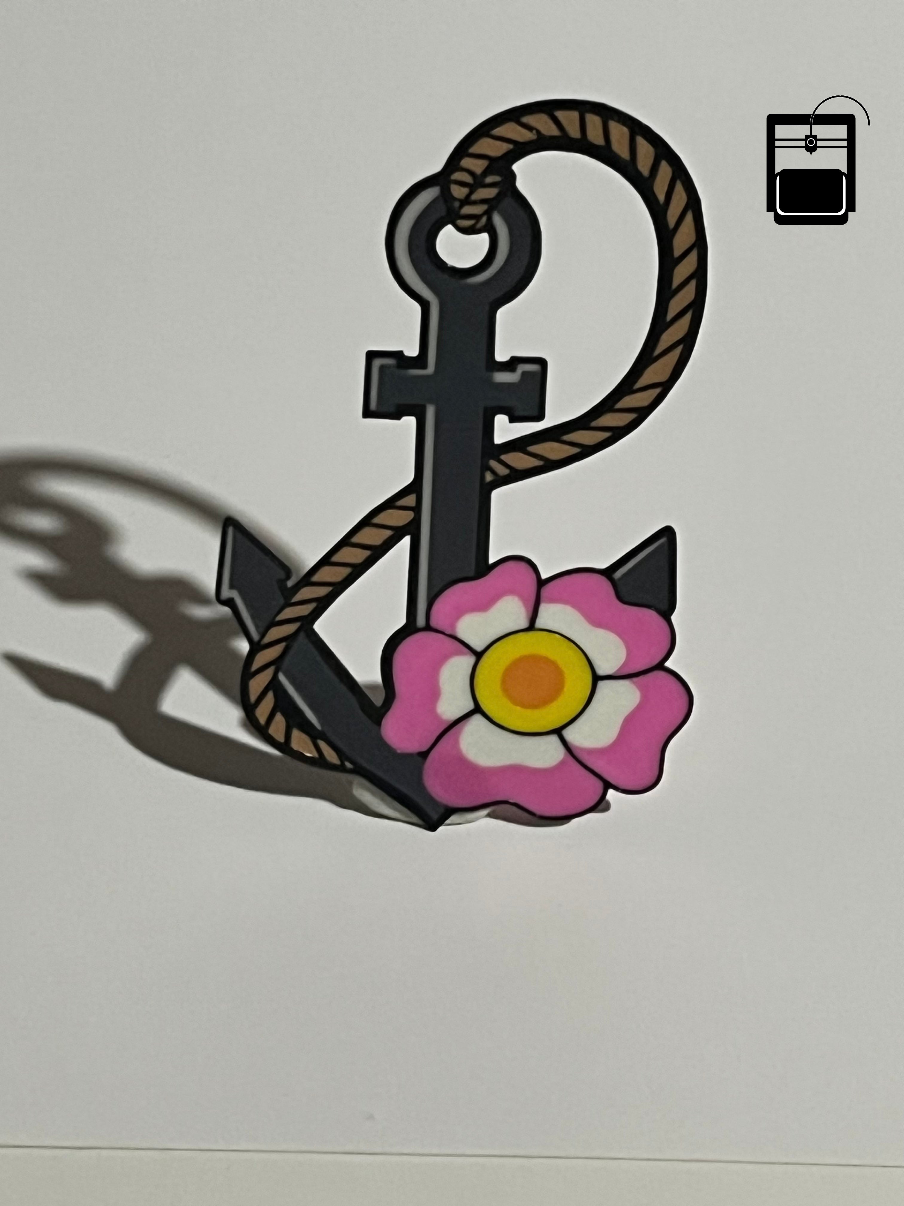 Anchor Bookmark 3D Printing File