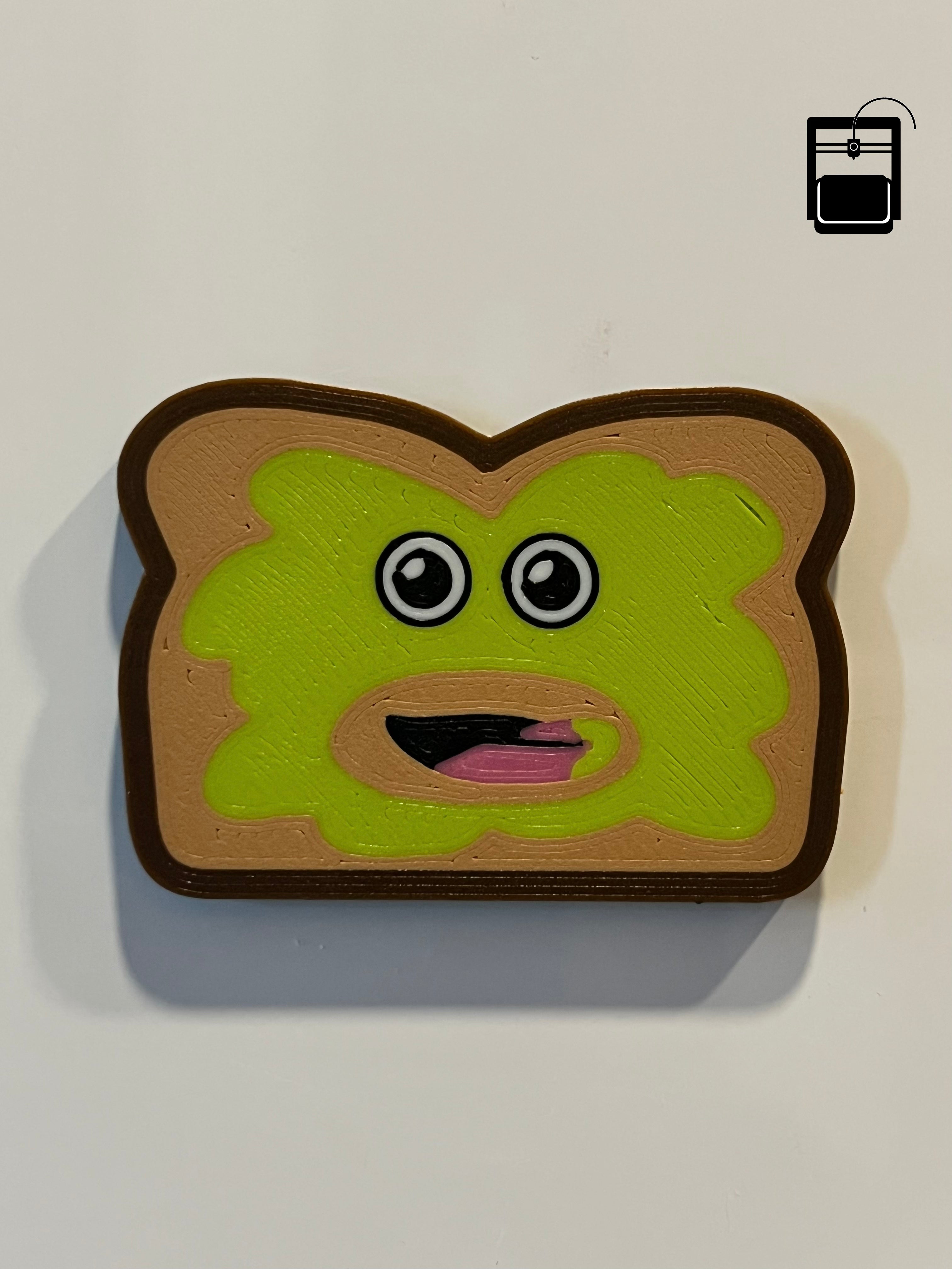Avocado Toast Magnet 3D Printing File