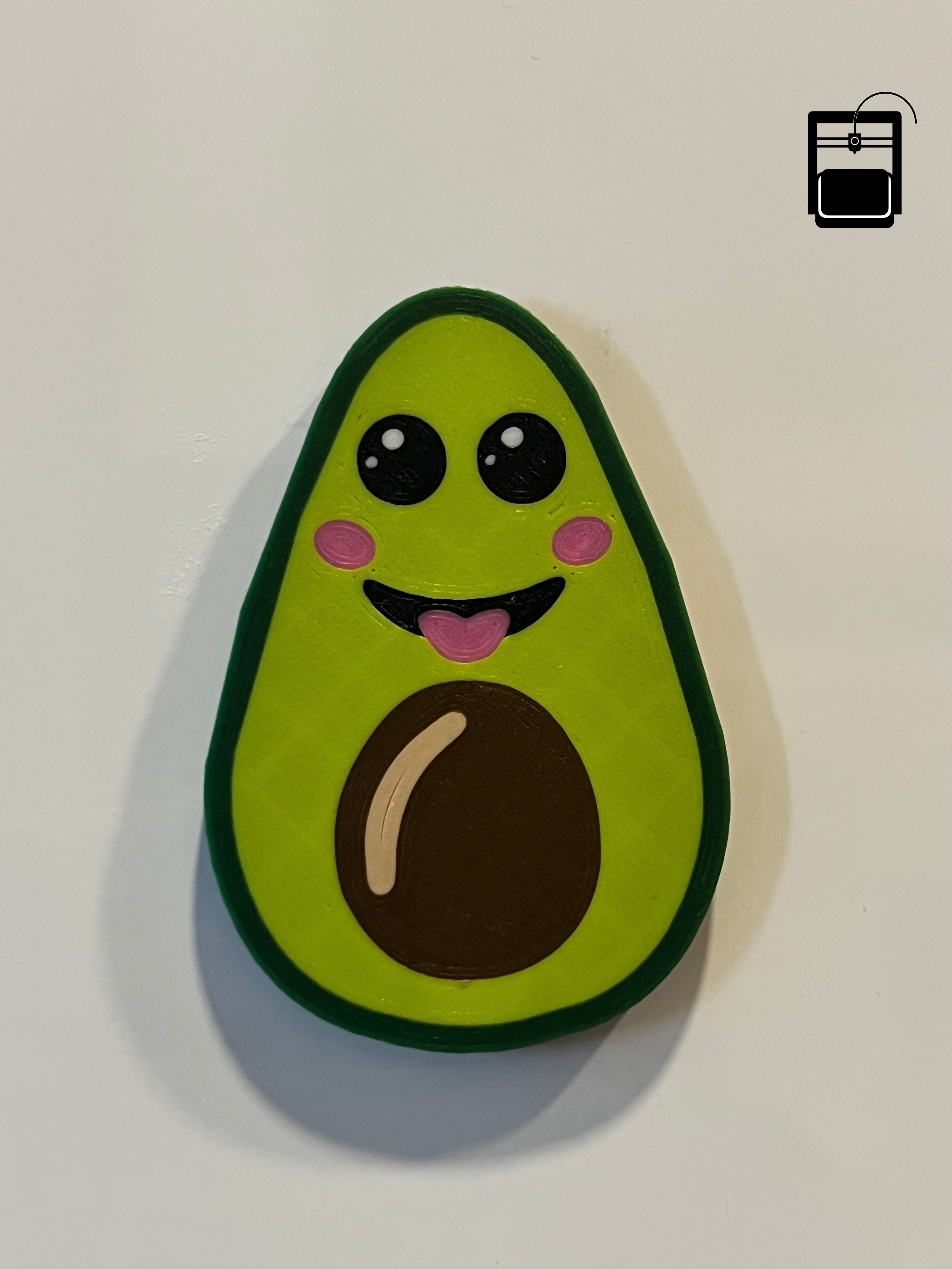 Avocado Magnet 3D Printing File