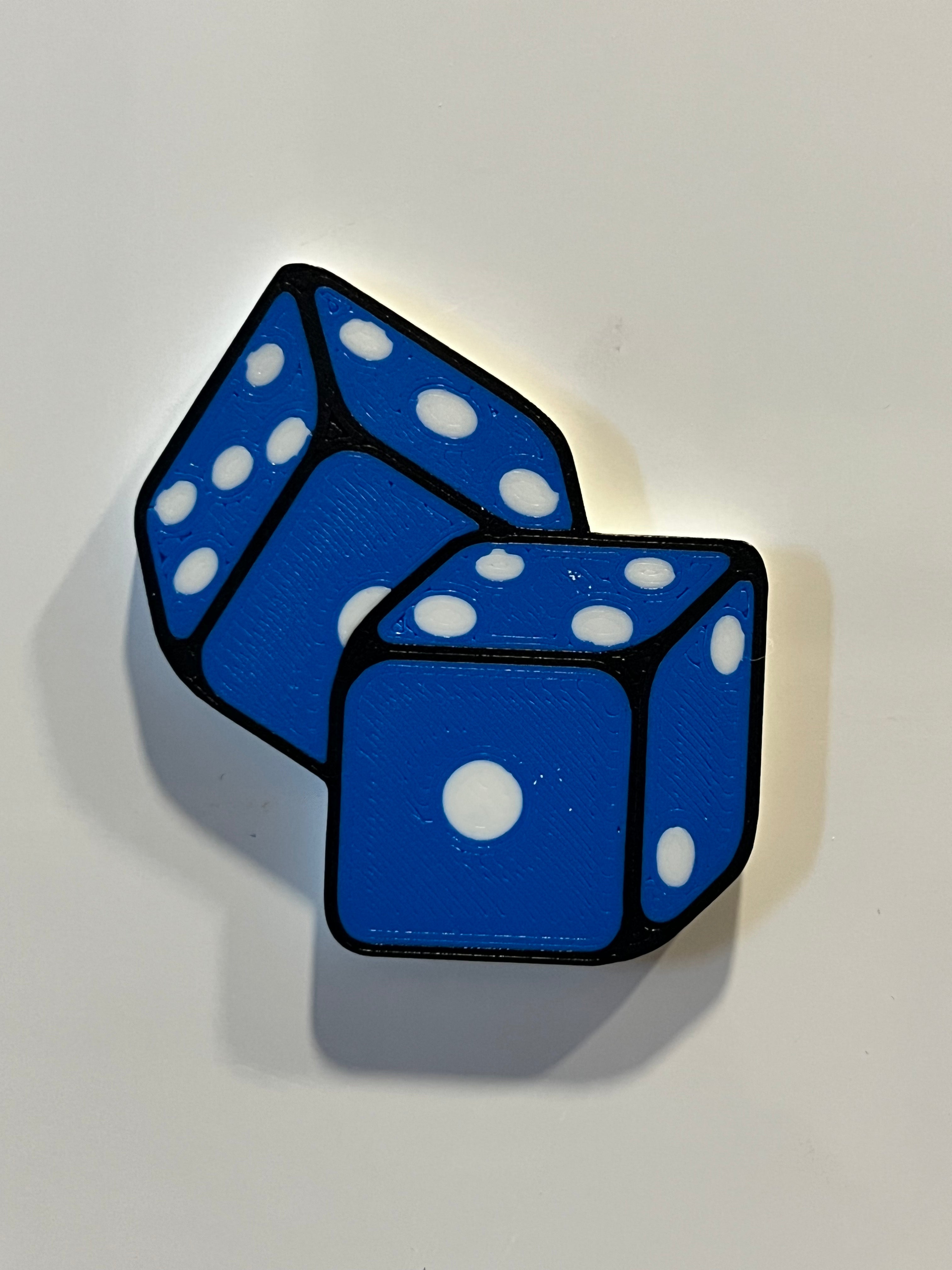 Rolling Dice Magnet