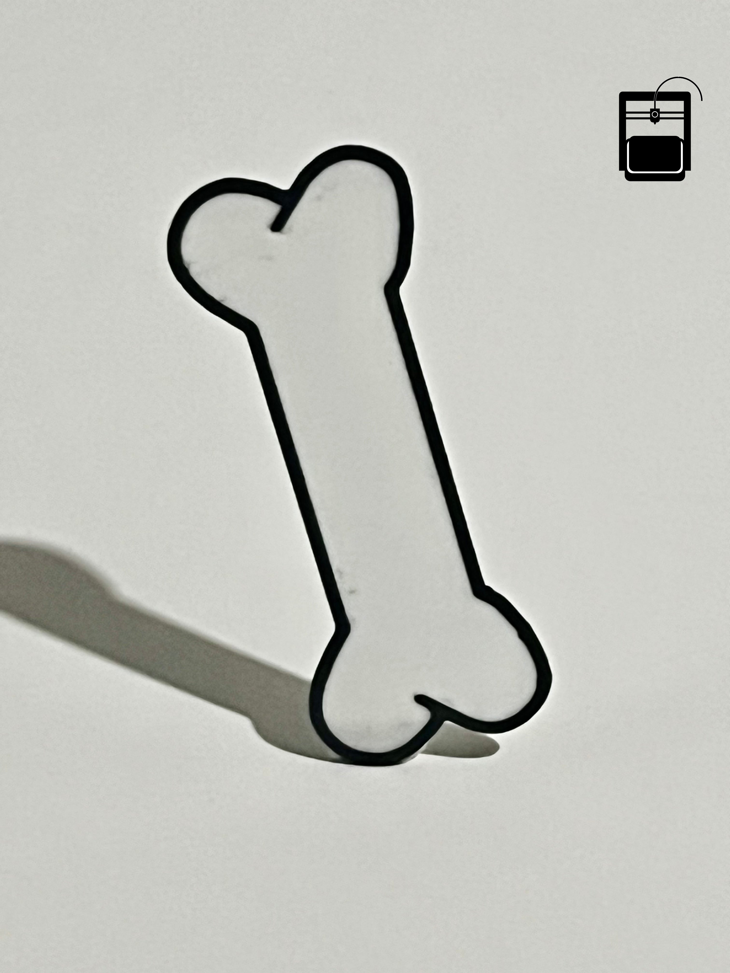 Bone Bookmark 3D Printing File