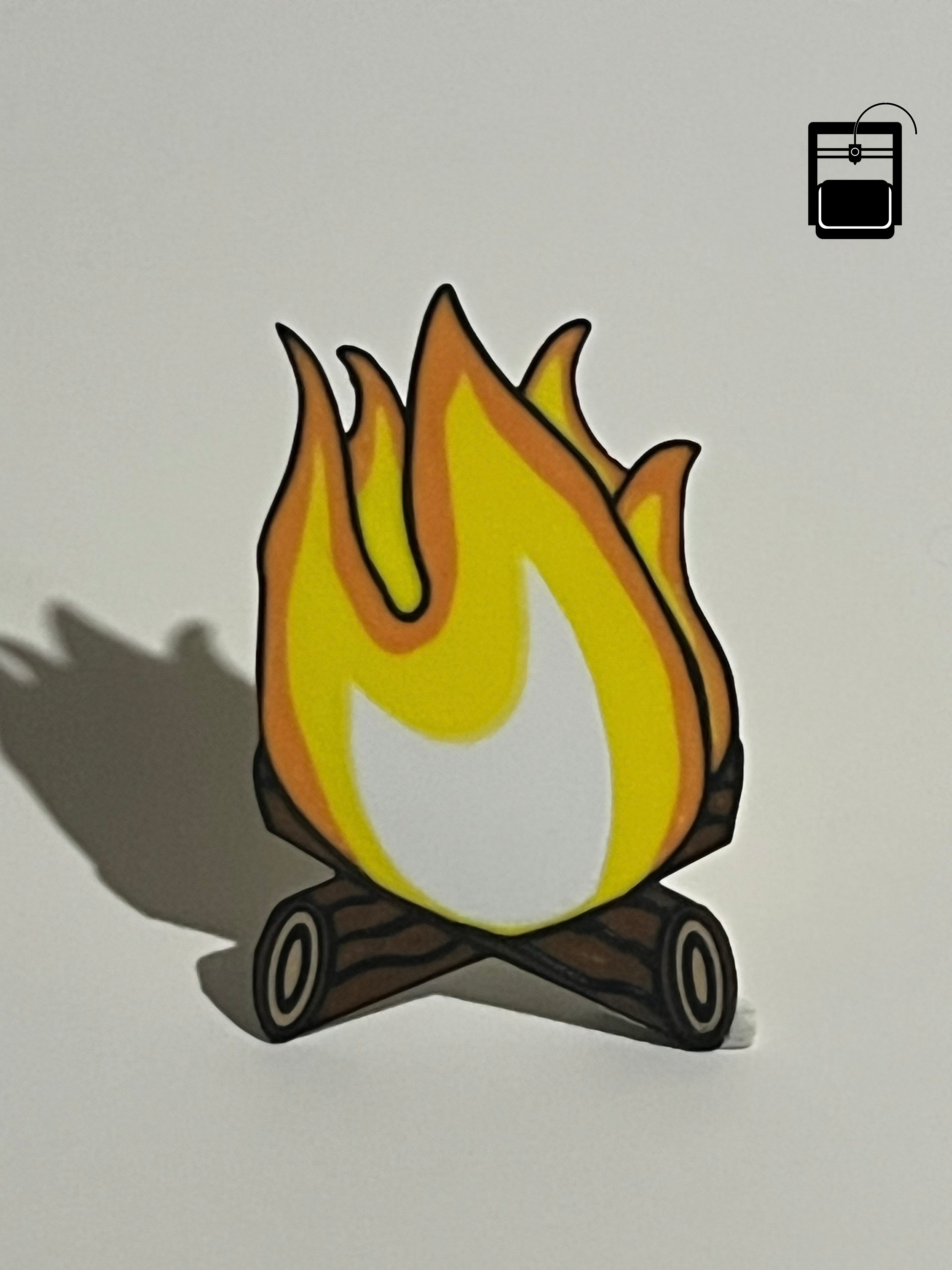 Fire Bookmark 3D Printing File