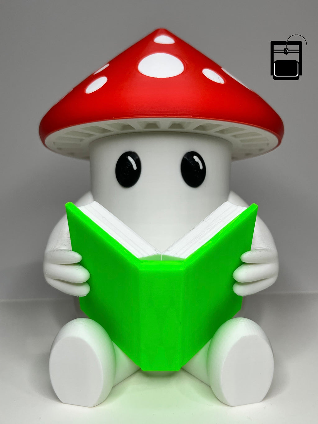 Reading Mushroom Piggy Bank 3D Printing File