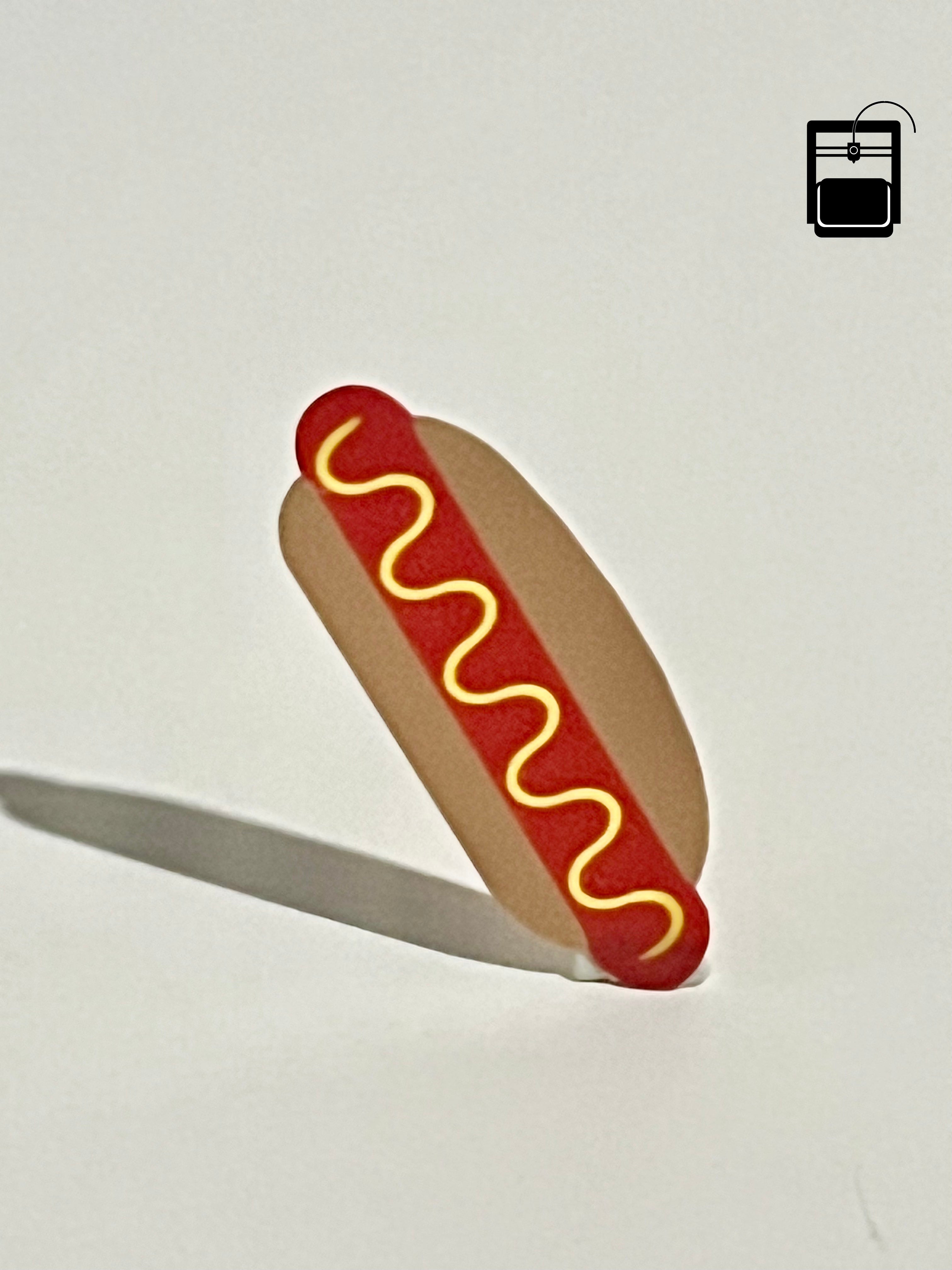 Hotdog Bookmark 3D Printing File