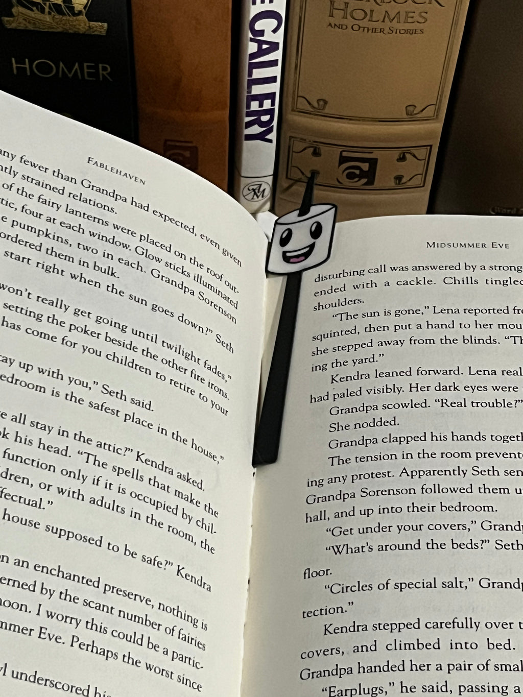 Roasting Marshmallow Bookmark