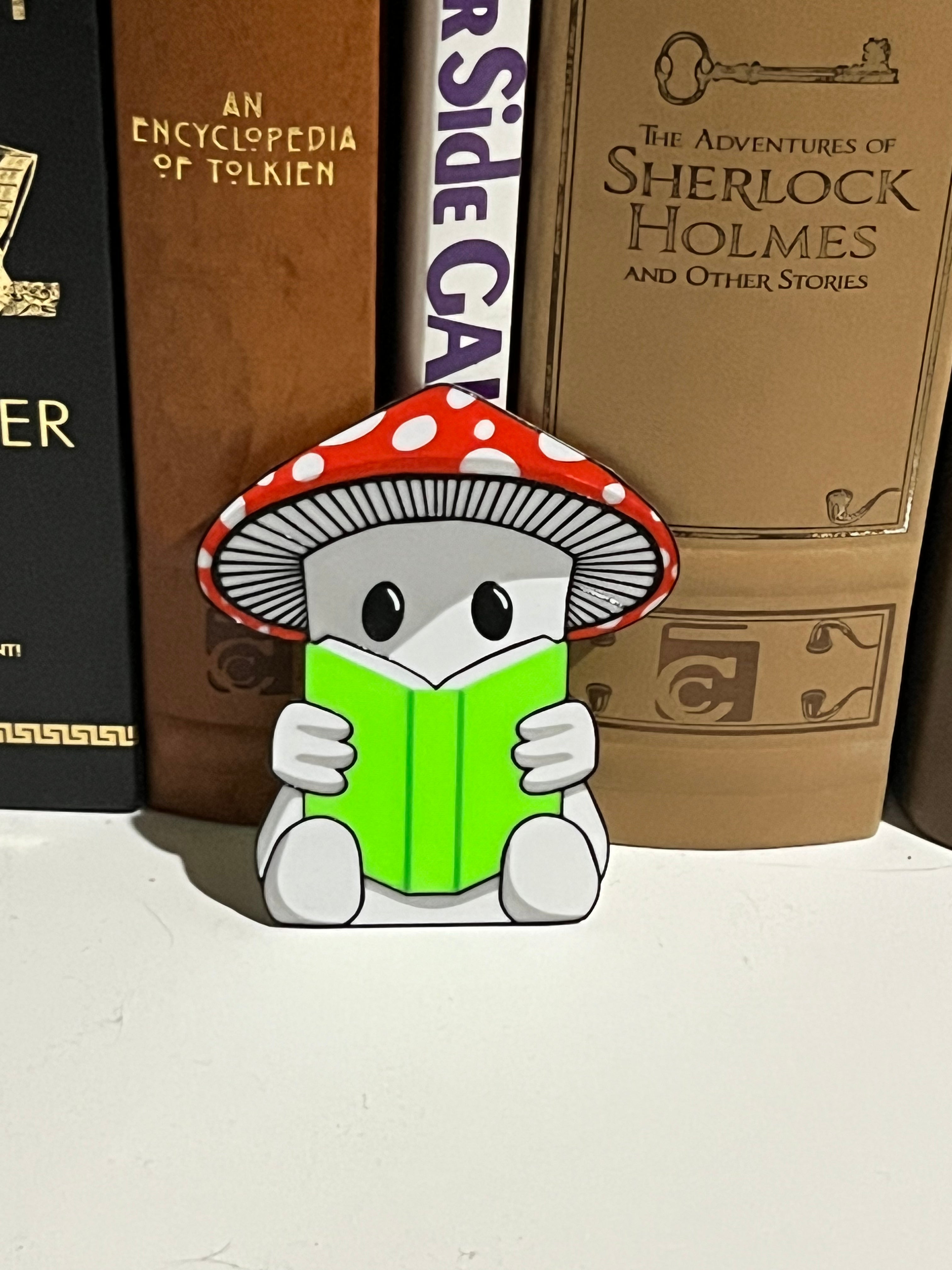 Reading Mushroom Bookmark