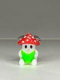 Reading Mushroom Keychain