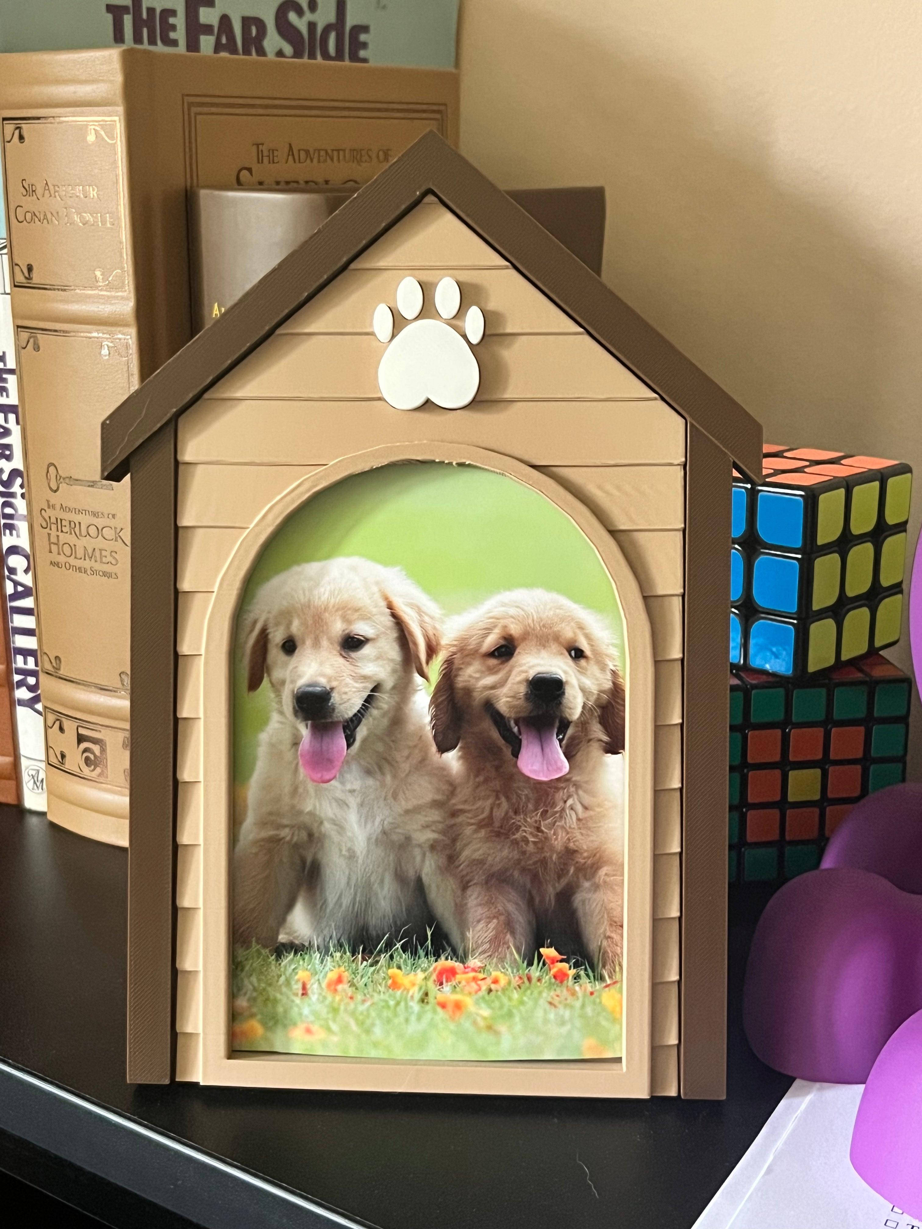 Dog House 4*6 Photo Frame 3D Printing File
