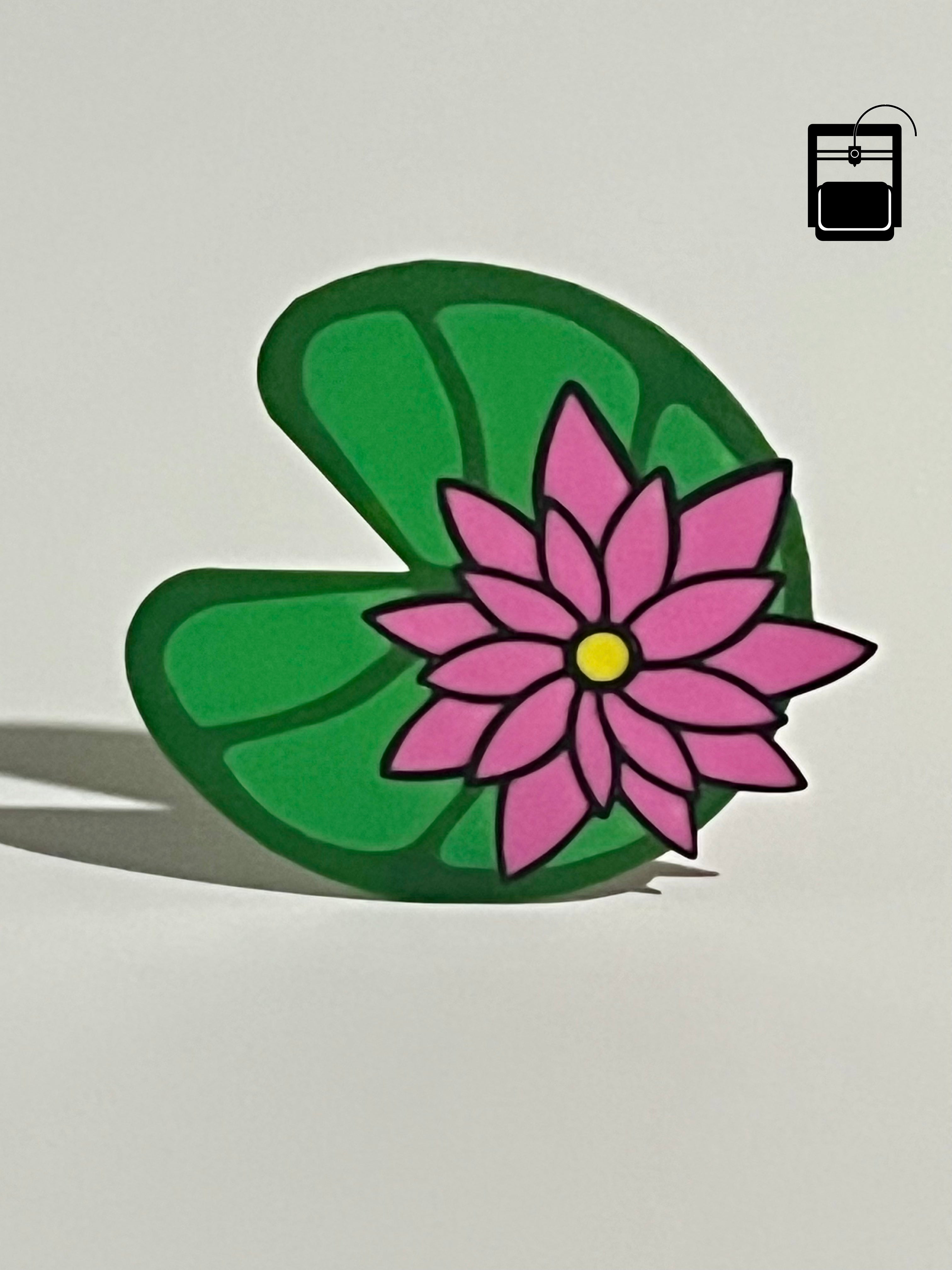 Lily Pad Bookmark 3D Printing File