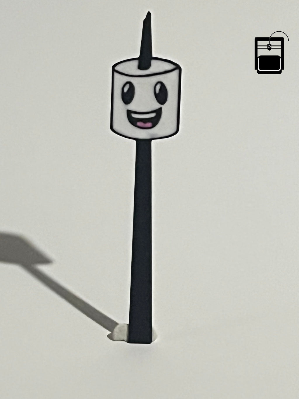 Roasting Marshmallow Bookmark 3D Printing File
