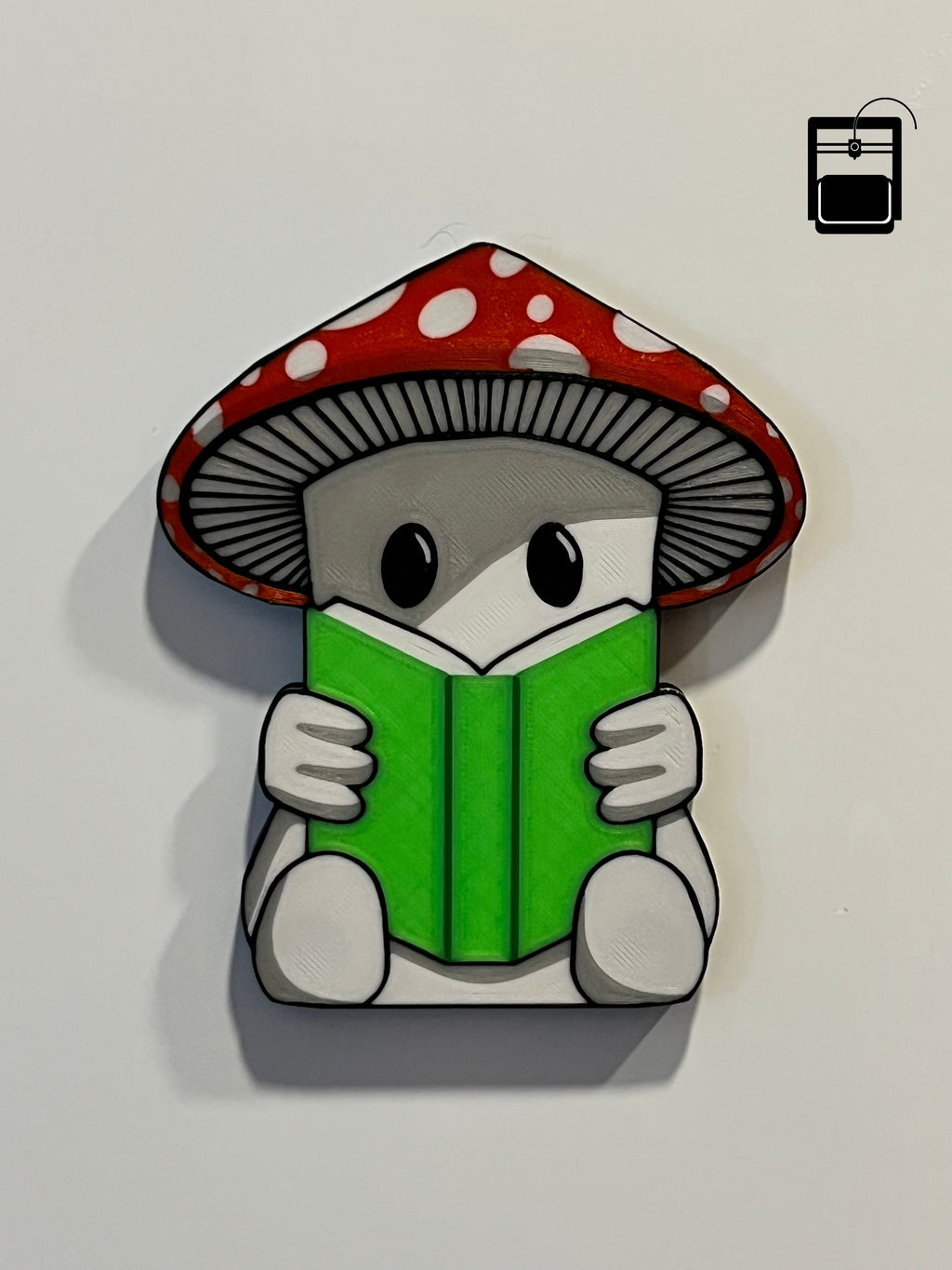 Reading Mushroom Magnet 3D Printing File