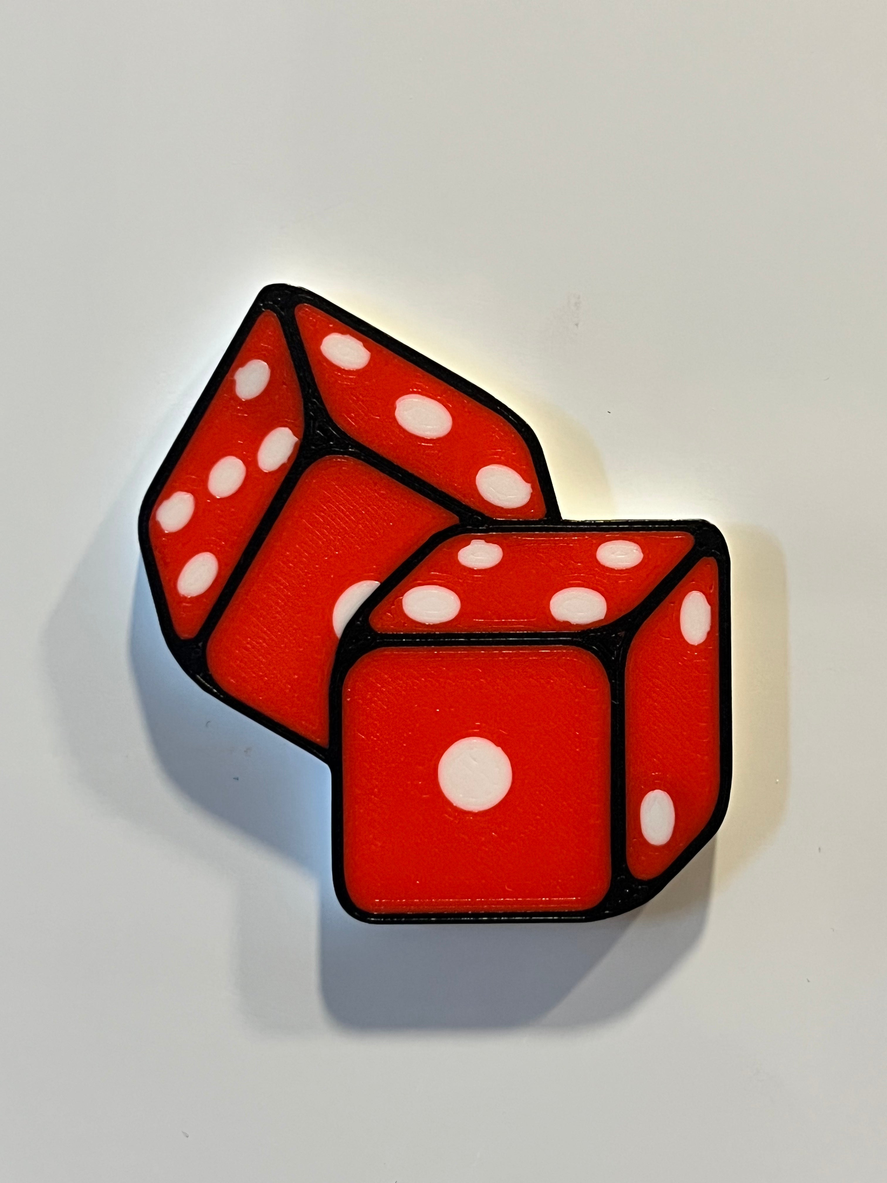 Rolling Dice Magnet