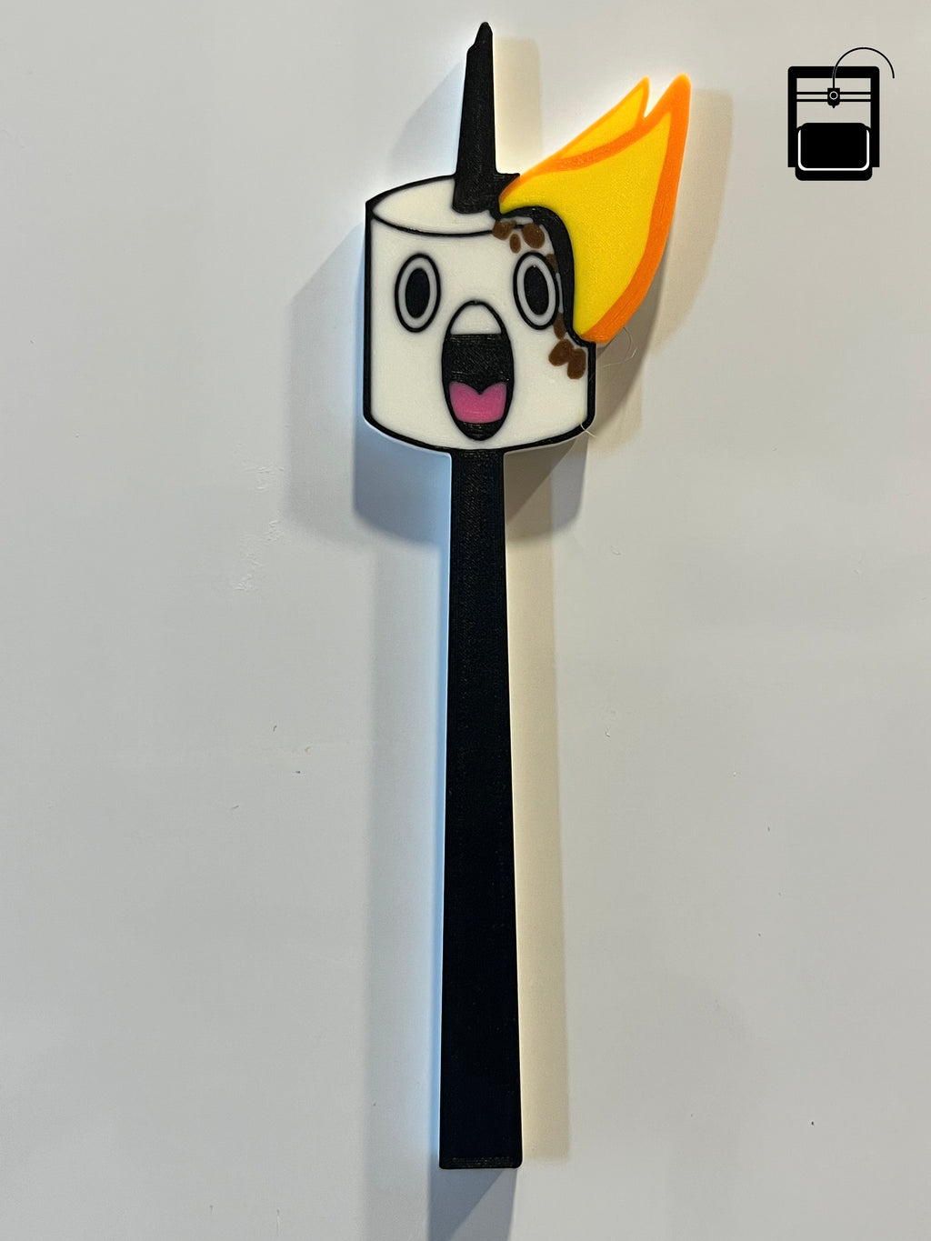 Roasting Fiery Marshmallow Magnet 3D Printing File