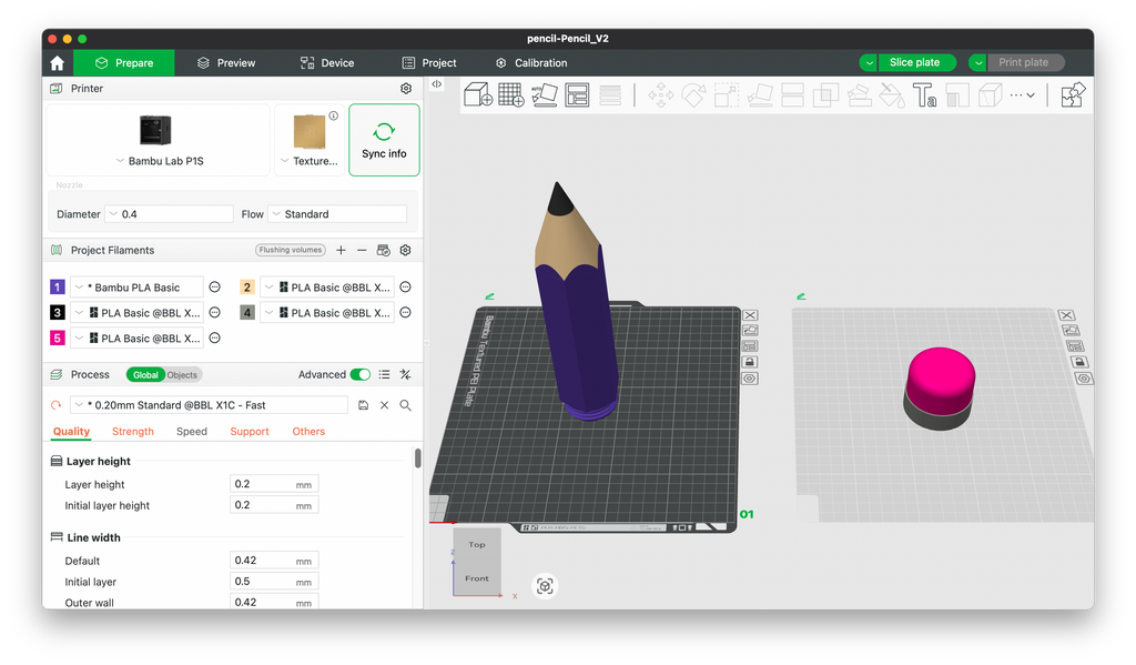 Giant Pencil Pencil Case 3D Printing File