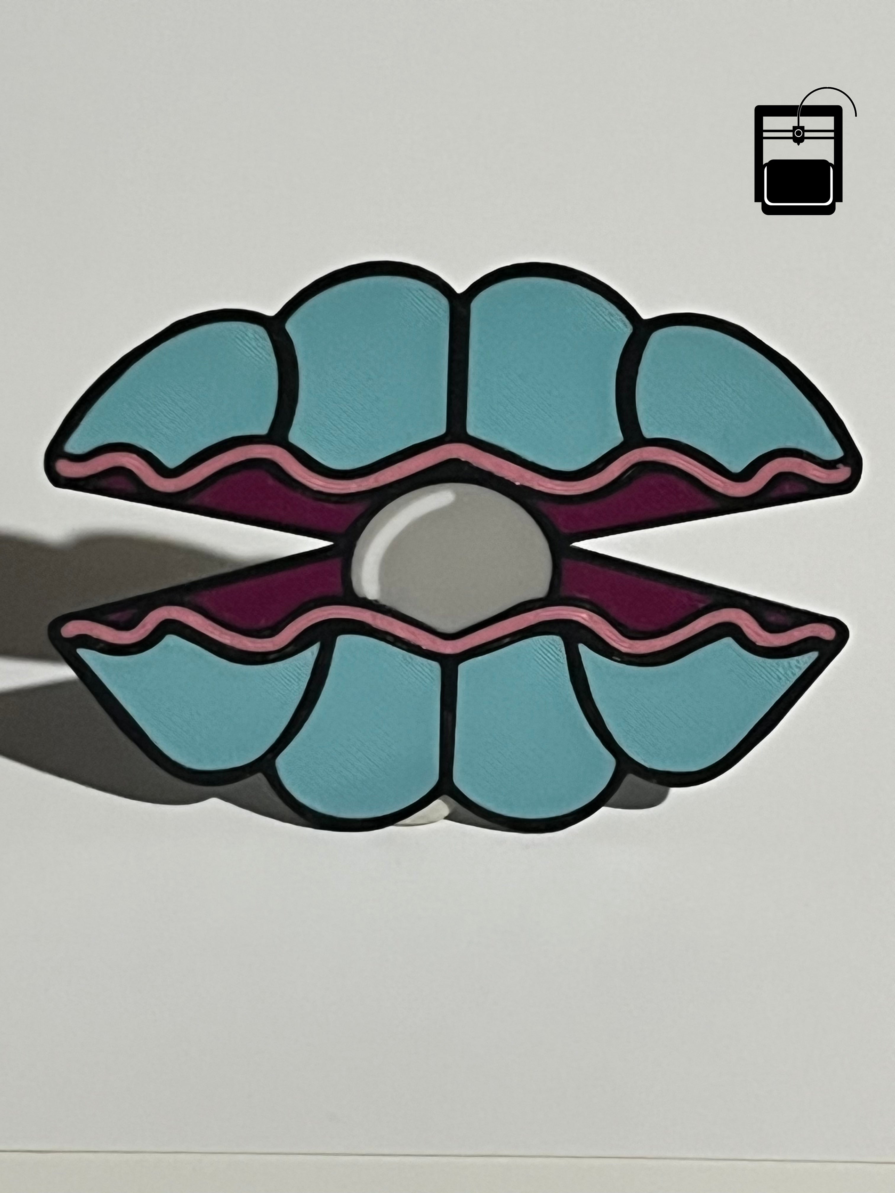 Clam Bookmark 3D Printing File