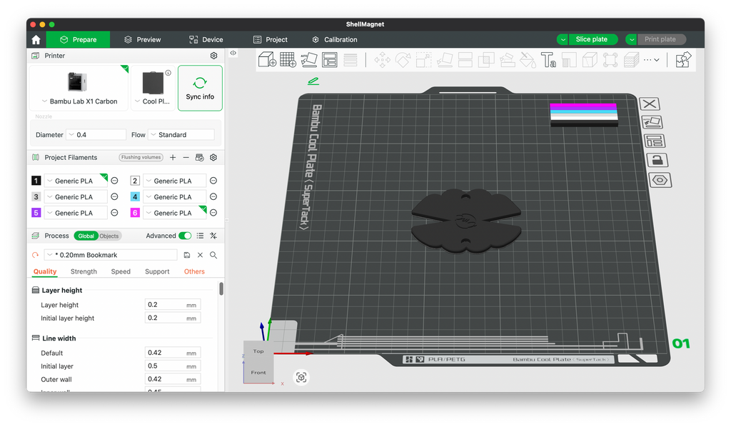 Clam Magnet 3D Printing File