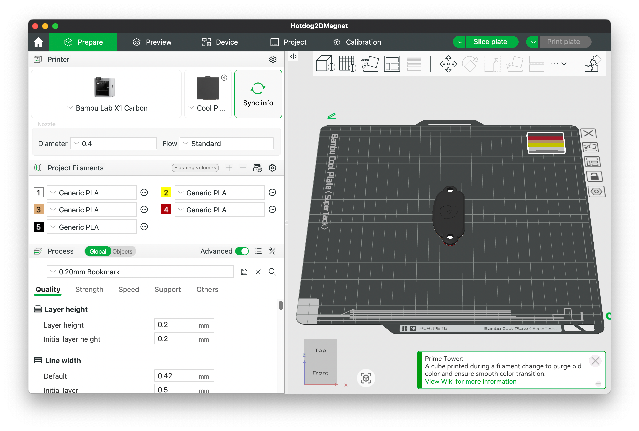 Hotdog Magnet 3D Printing File