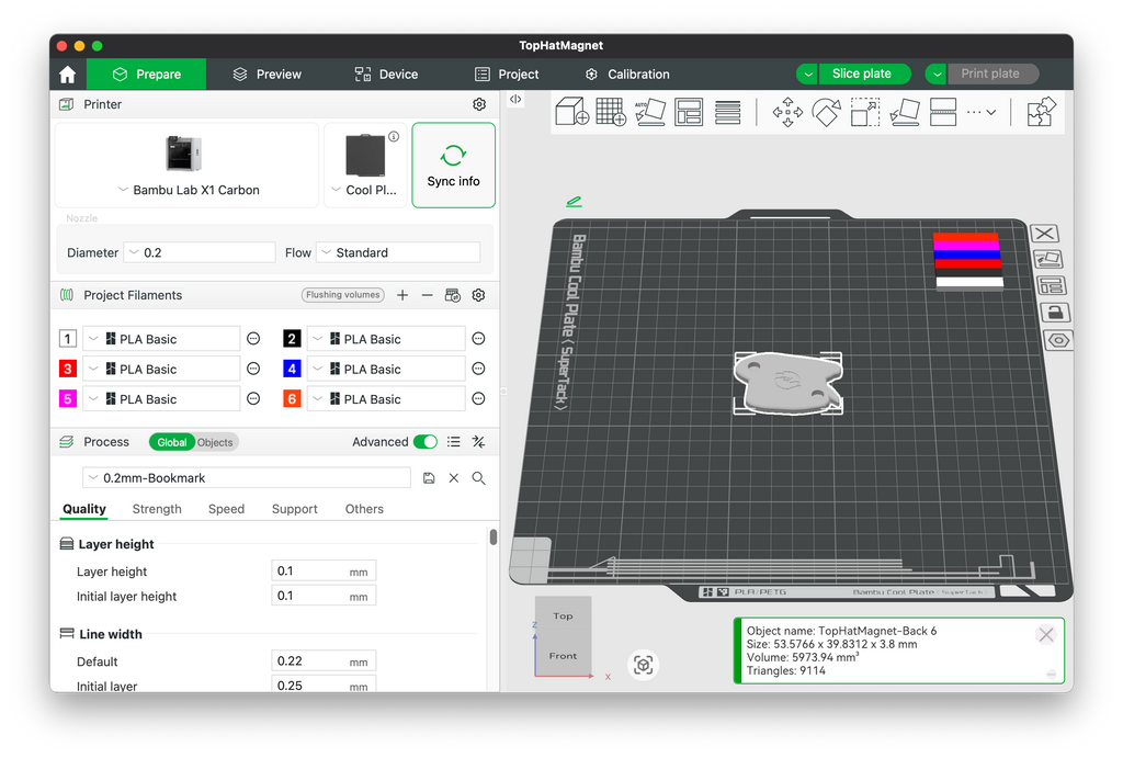 Top Hat Magnet 3D Printing File