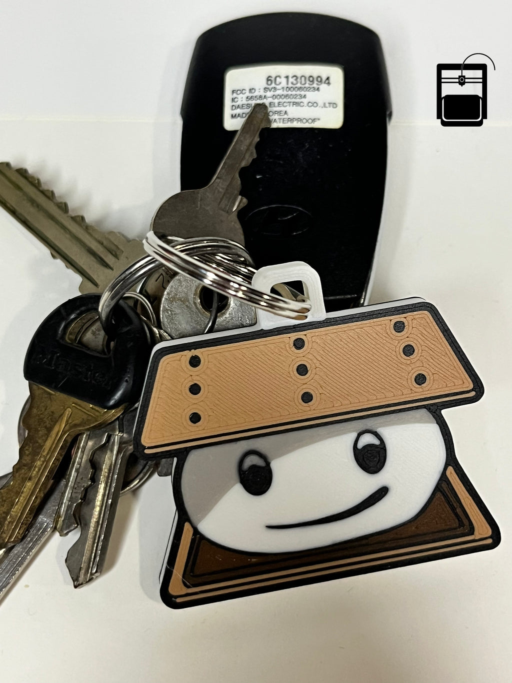S'more Keychain 3D Printing Files