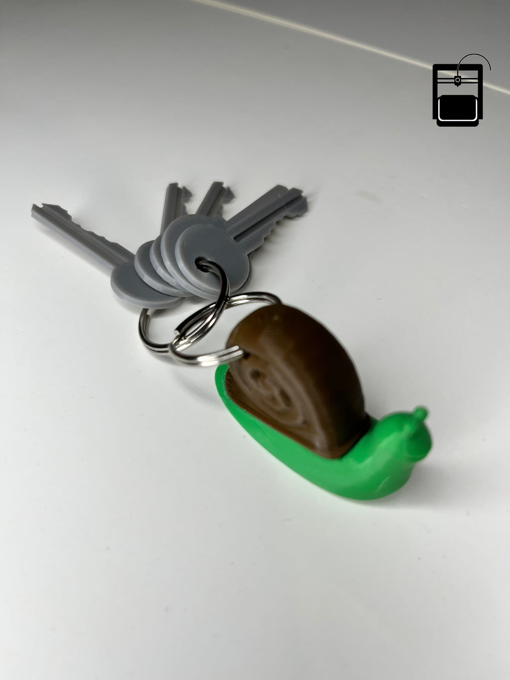 Snail Keychain 3D Printing Files