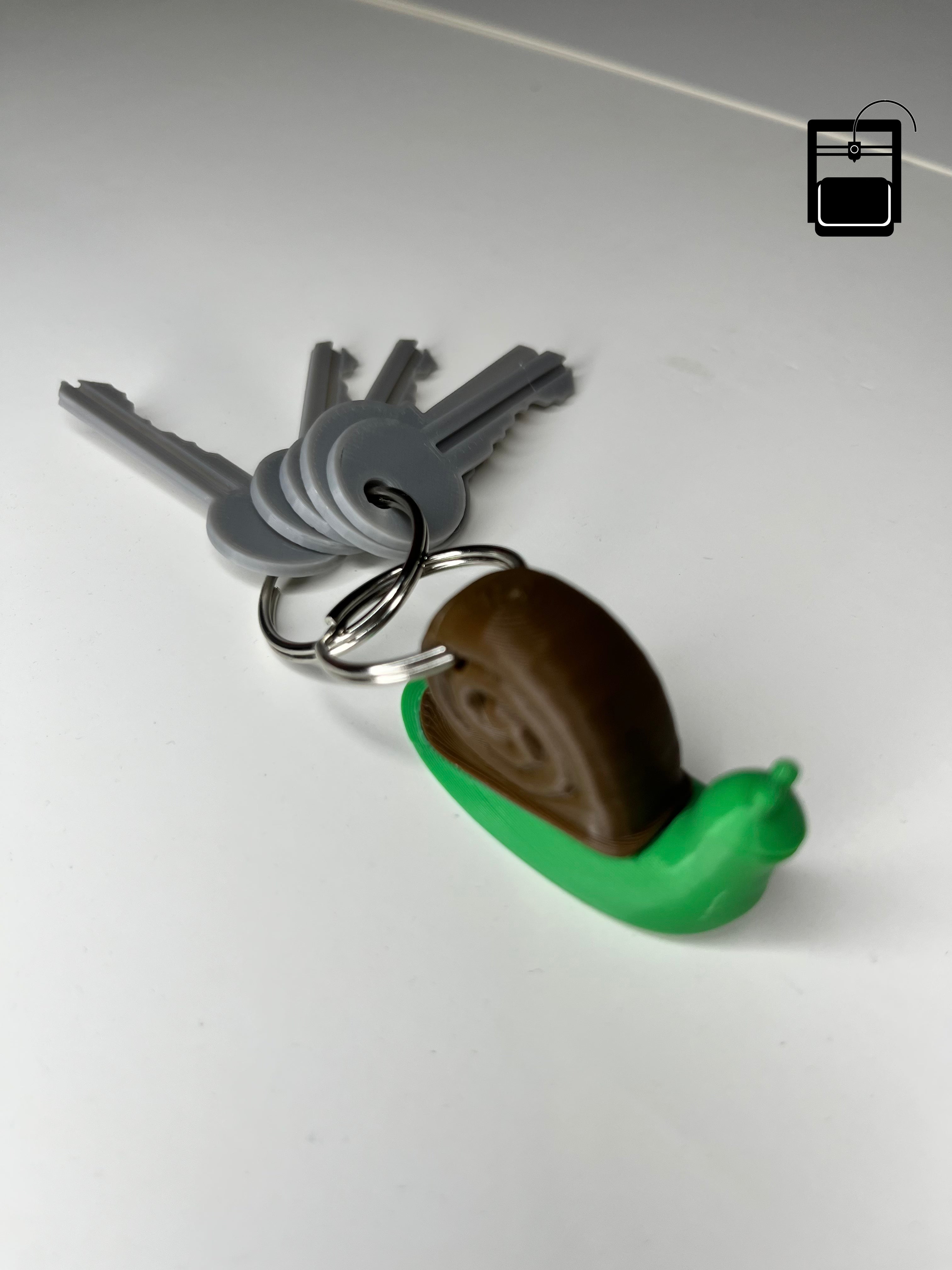 Snail Keychain 3D Printing Files