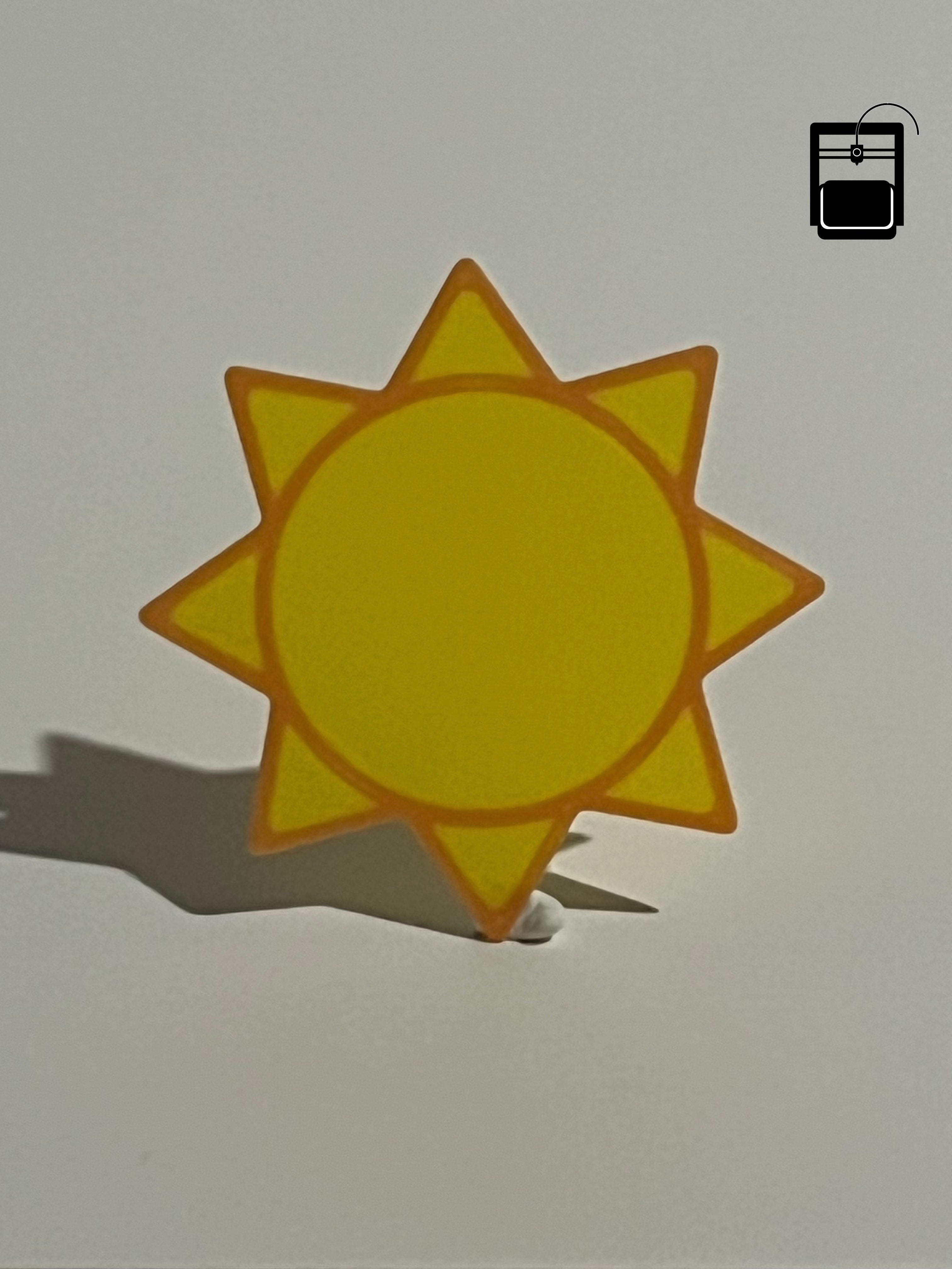Sun Bookmark 3D Printing File