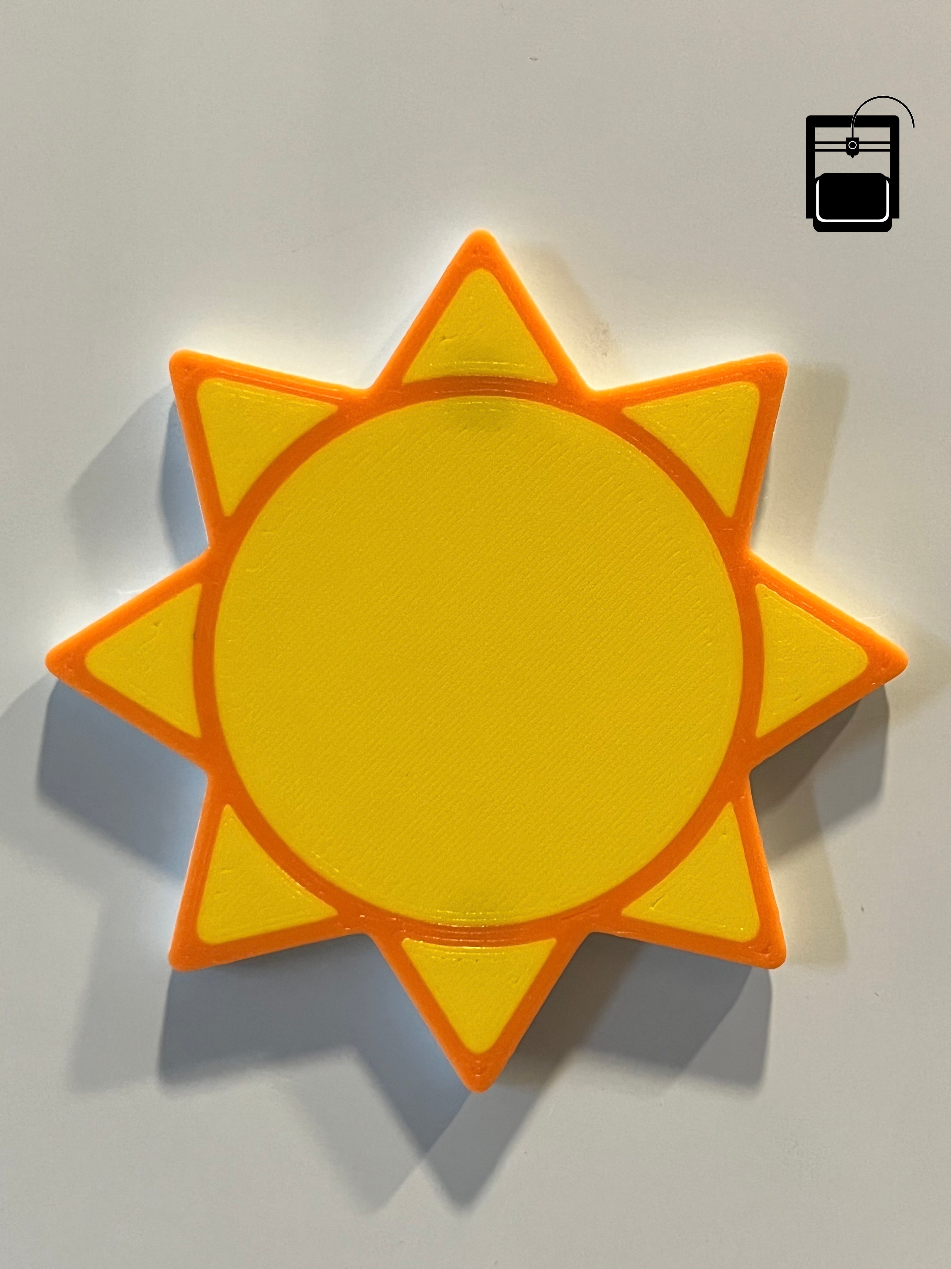 Sun Magnet 3D Printing File