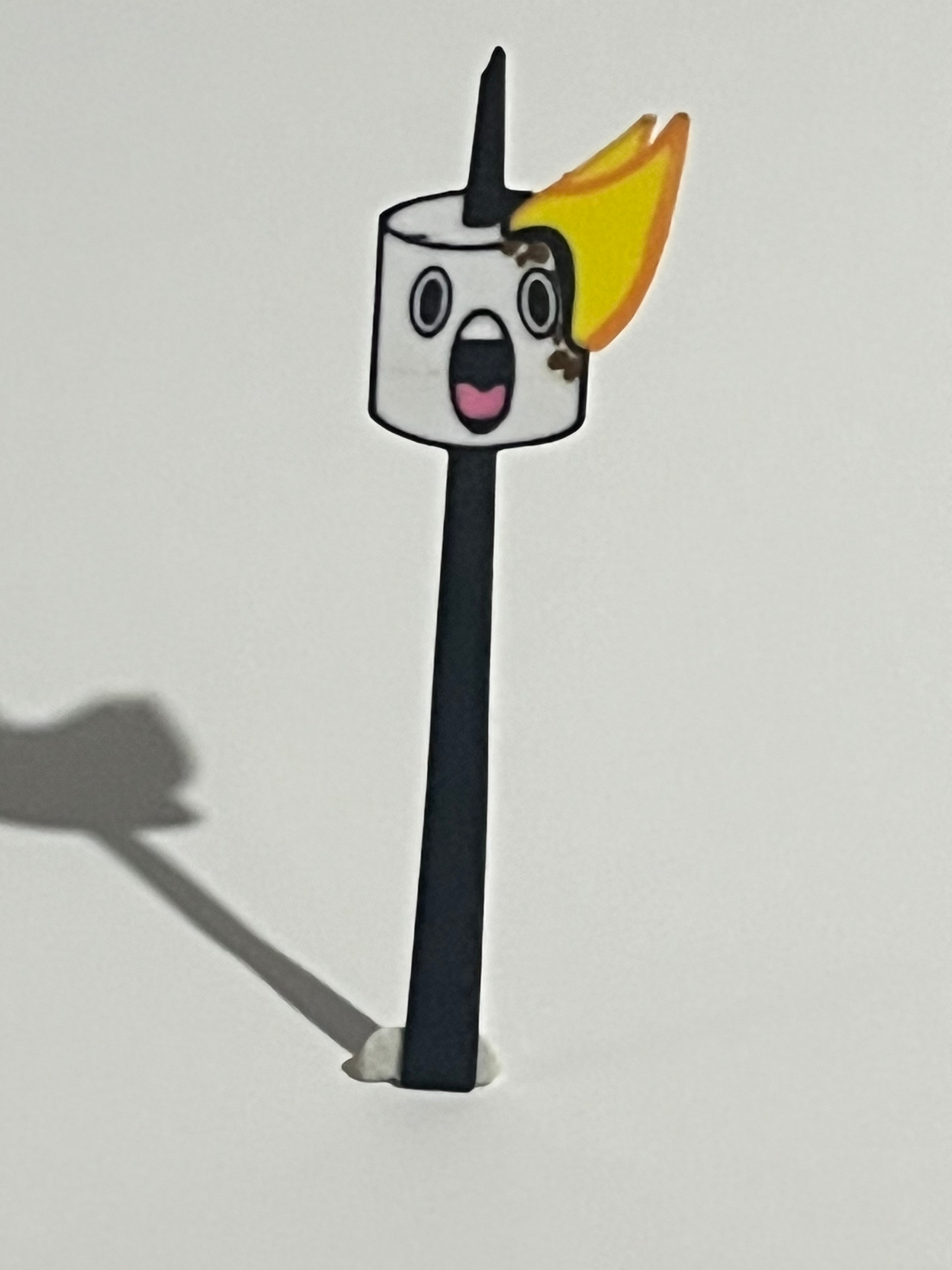 Fiery Marshmallow Bookmark