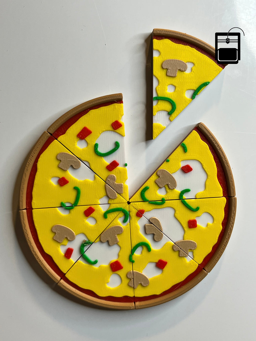 3D Pizza Magnet