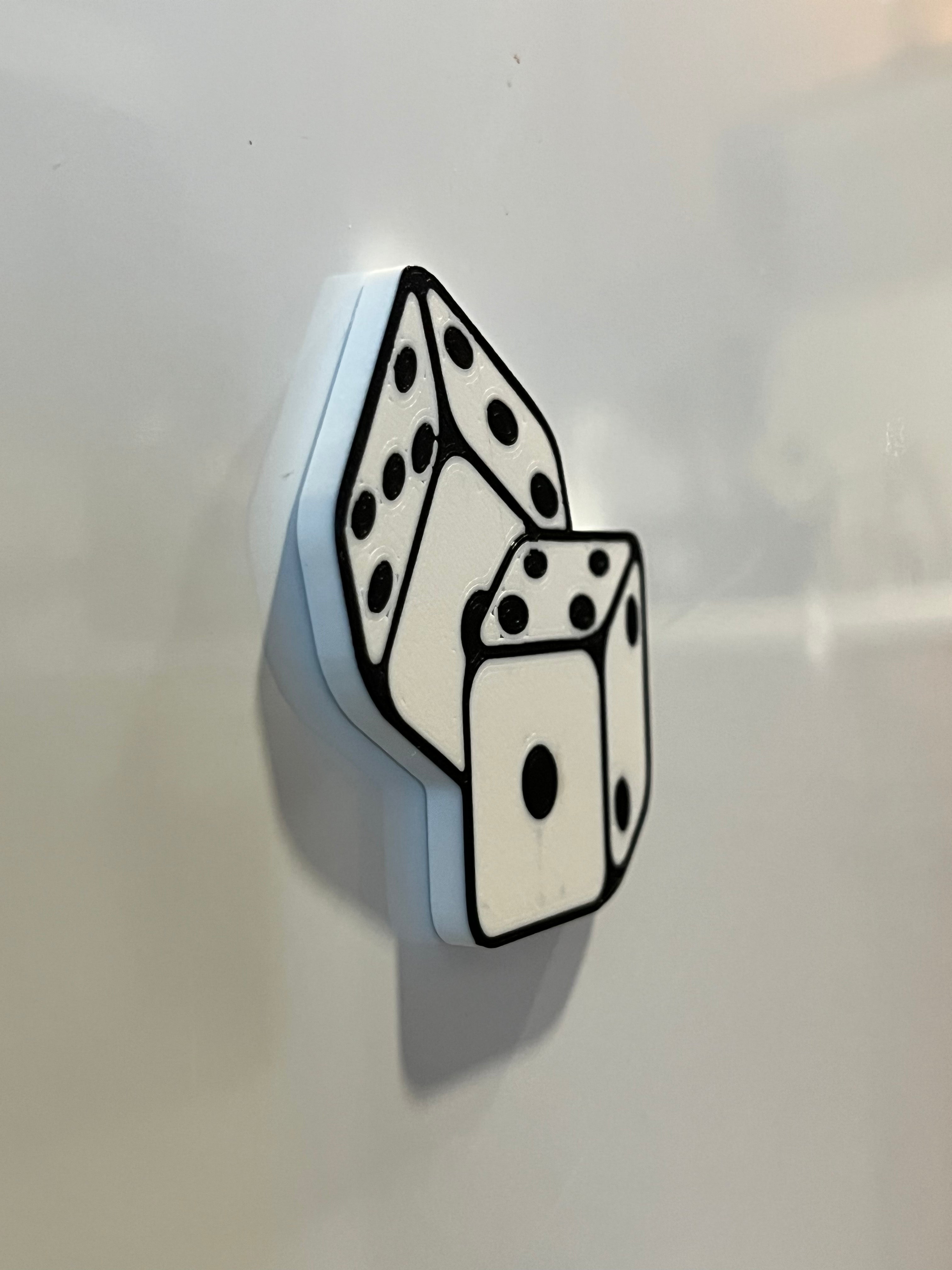 Rolling Dice Magnet