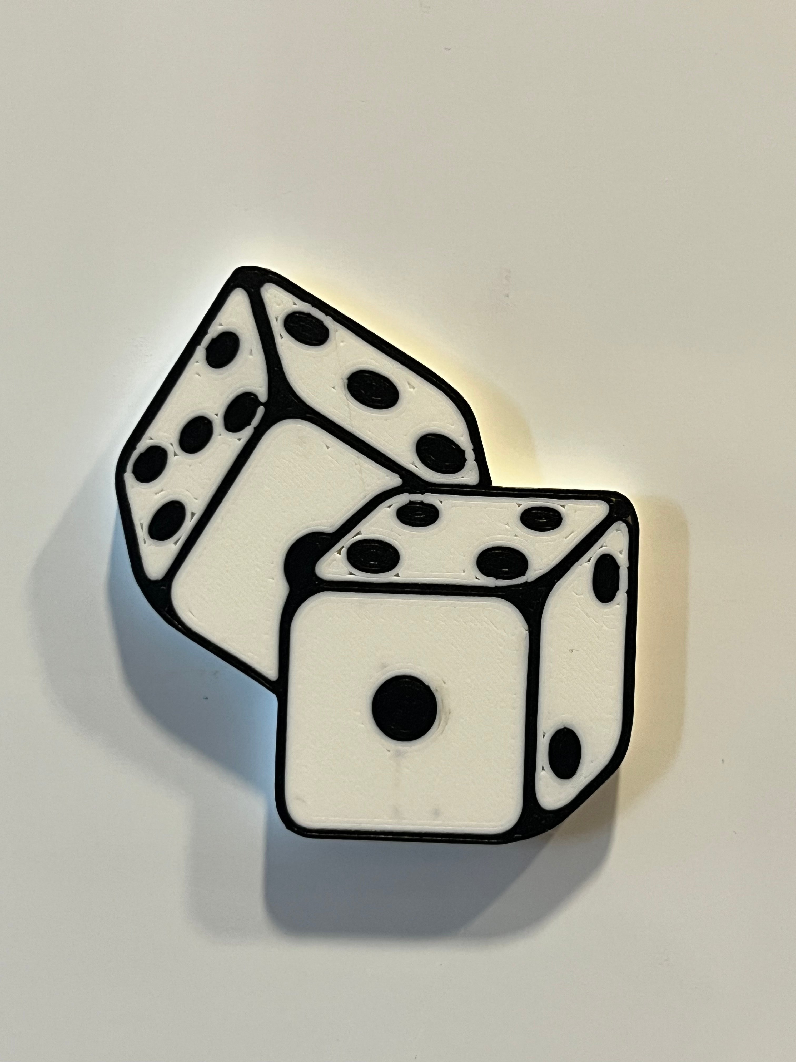 Rolling Dice Magnet